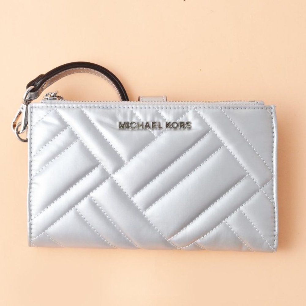 🆕️ Michael Kors Peyton Large Double Zip Wristlet - Picture 5 of 7